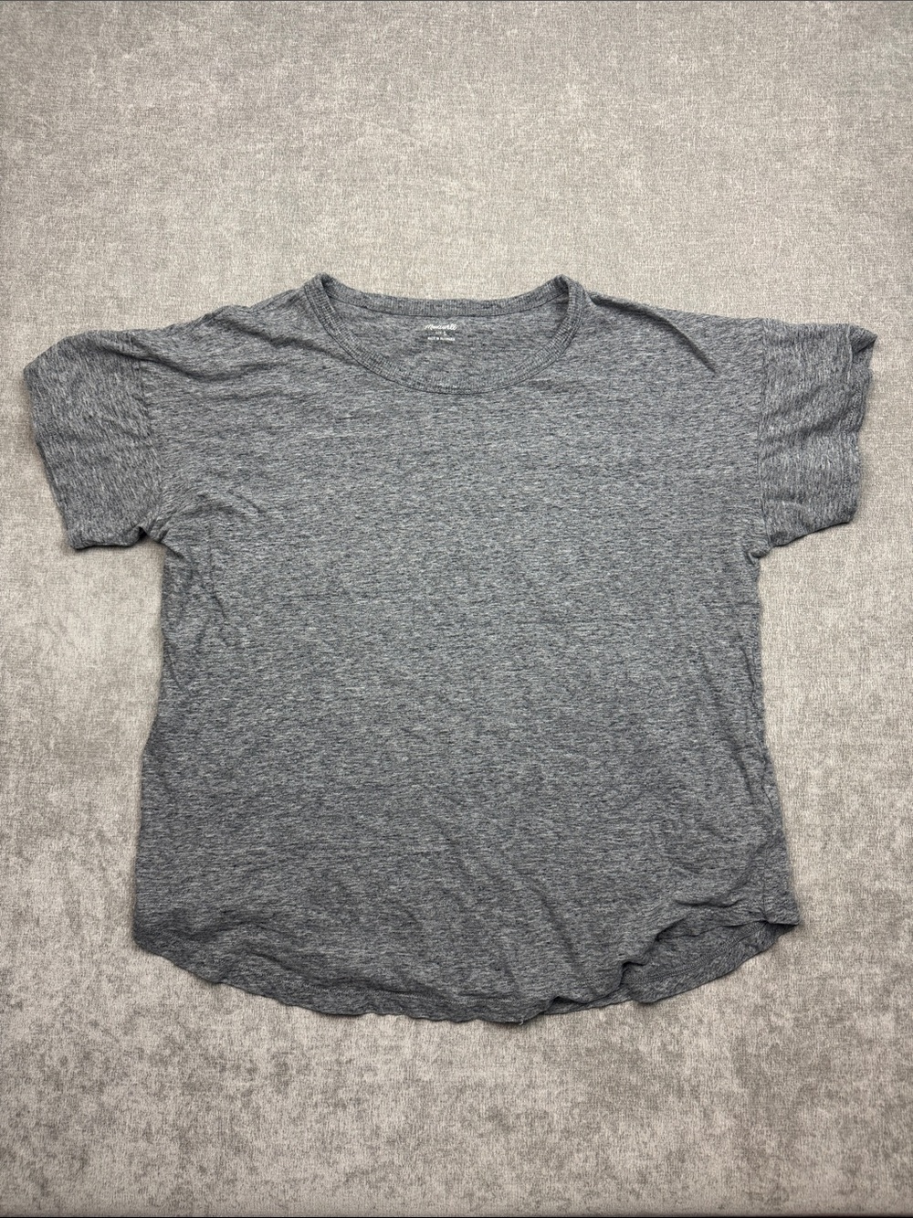 Madewell 100% Cotton Heather Grey Short Sleeve Tee Women’s Large